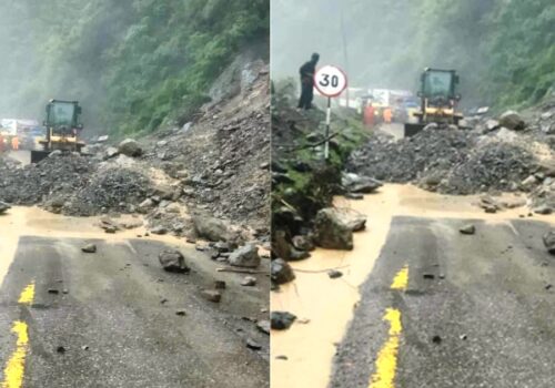 पहिरोले अवरुद्ध बनेको पृथ्वी राजमार्ग दुई तर्फी खुल्यो